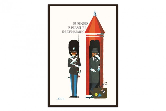Poster by Ib Antoni Business is Pleasure in Denmark