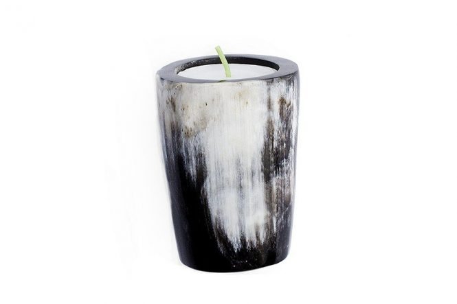 Polished Horn Candleholder