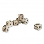 Six Handmade Viking Dice