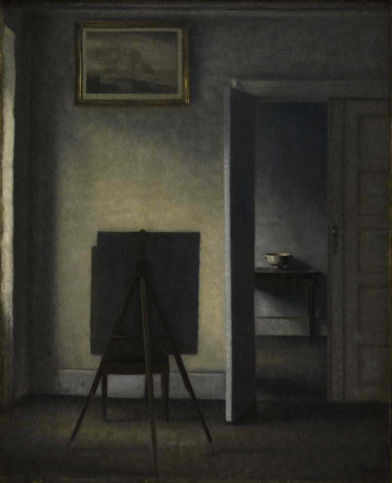 Not Renoir, not Degas, not Vermeer - but Hammerhøi